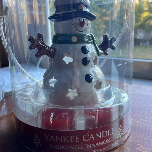 Snowman Luminary tea light holder - Picture 3 of 4